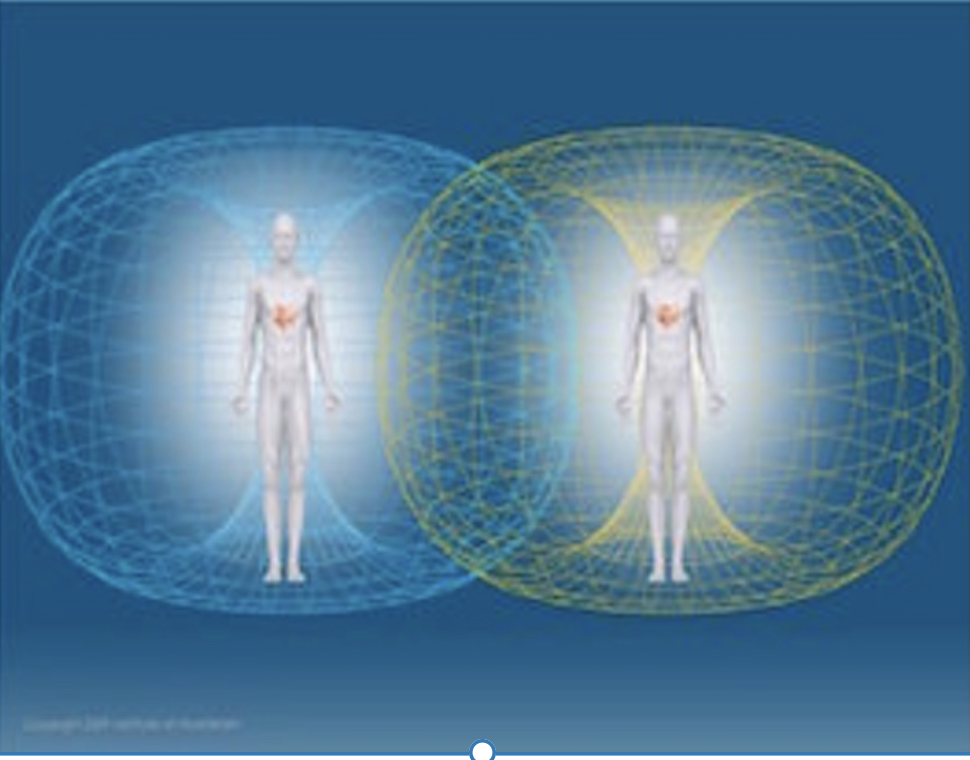 Illustration representing the law of attraction and the idea that positive energy attracts positivity.